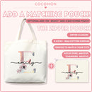 Personalized Pink Floral Monogram Tote Bag, photo 8