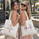 Personalized Blush Rose Monogram Tote Bag, photo 3