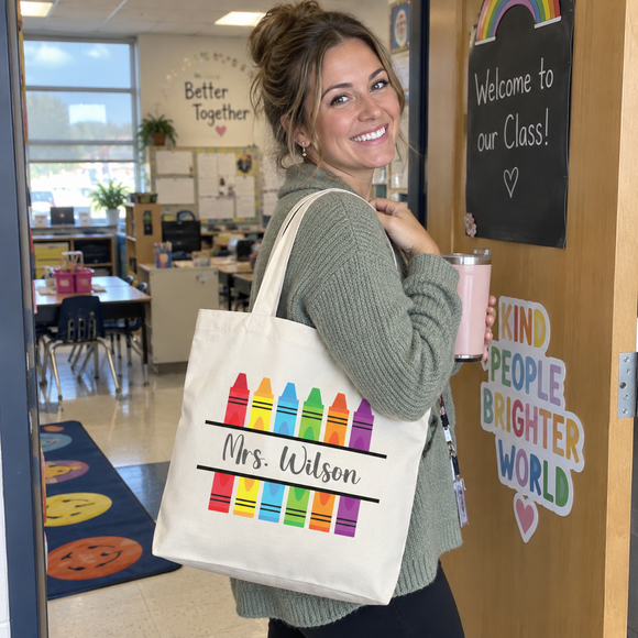 Personalized Teacher Tote Bag, photo 4