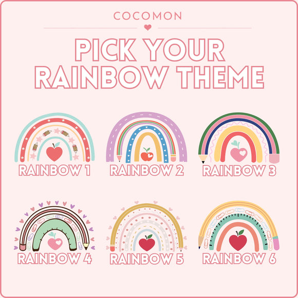 Personalized Boho Rainbow Teacher Tote Bag, photo 6