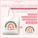 Personalized Boho Rainbow Teacher Tote Bag, photo 9