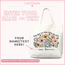 Personalized Wildflower Teacher Tote Bag, photo 6