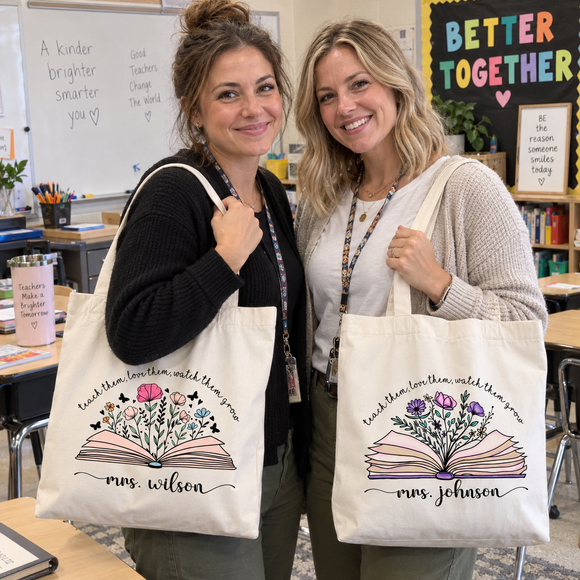 Personalized Teacher Tote Bag, view 3