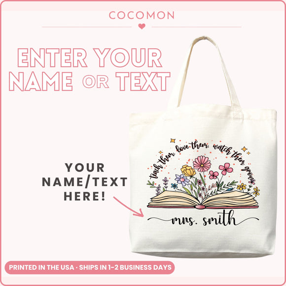 Personalized Teacher Tote Bag, view 6