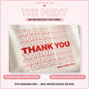Retro Thank You Grocery Bag Tote Bag, photo 5