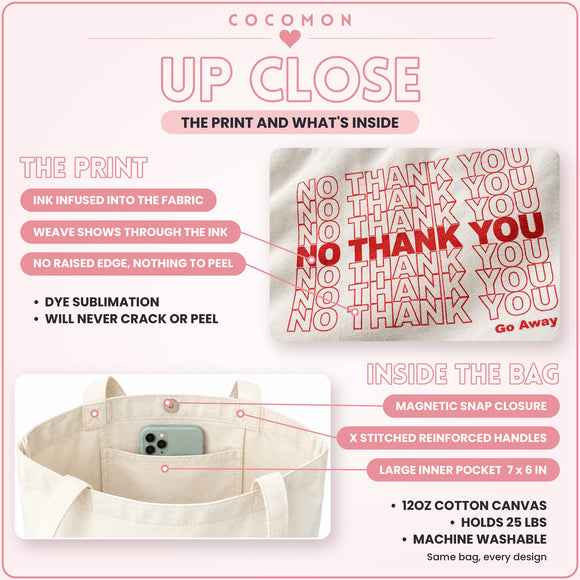 No Thank You Tote Bag, photo 5
