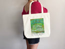Monet Tote Bag, Artsy Tote Bag, Art Tote Bag, Artsy Tote, Art Bag, Monet Bag, Aesthetic Bag, Monet Tote,Monet Gift,Monet Japanese Footbridge
