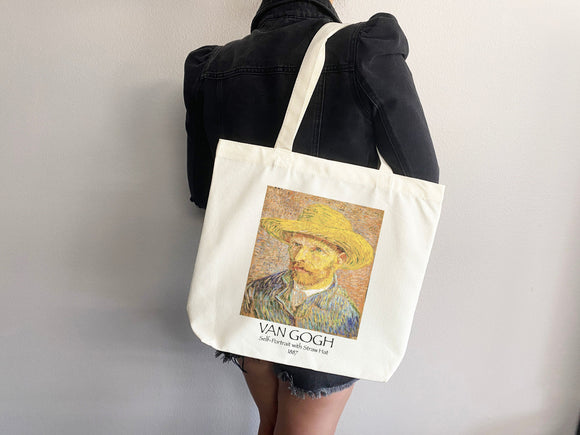 Van Gogh Tote Bag, Artsy Tote Bag, Art Tote Bag, Van Gogh Bag, Aesthetic Bag,Shoulder Bag,Van Gogh Tote,Van Gogh Gift,Van Gogh Self Portrait