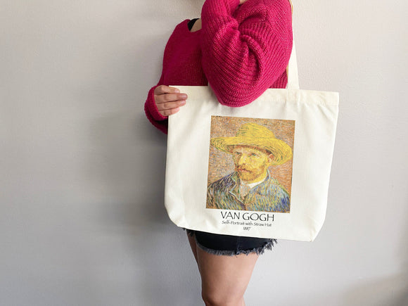 Van Gogh Tote Bag, Artsy Tote Bag, Art Tote Bag, Van Gogh Bag, Aesthetic Bag,Shoulder Bag,Van Gogh Tote,Van Gogh Gift,Van Gogh Self Portrait