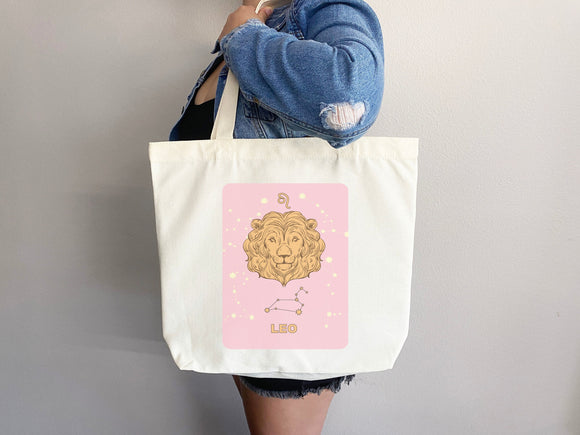 Zodiac Sign Tote Bag, Artsy Tote Bag, Cute Tote Bag, Custom Tote Bag, Everyday Bag, Shoulder Bag, Canvas Tote, Canvas Bag, Horoscope Bag,