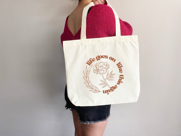 KPop Tote Bag, Kpop Merch, Kpop tote, Kpop bag, Kpop tote bag, Life goes on tote,Bangtan,kpop bag,life goes on,Rm,Jimin,Jungkook,J-hope,Suga