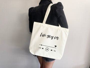 KPop Tote Bag, Kpop Merch, Kpop tote, Kpop bag, Kpop tote bag, Life goes on tote,Bangtan,kpop bag,life goes on,Rm,Jimin,Jungkook,J-hope,Suga