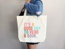 It's Good Day to Read Tote Bag, Book Lovers Tote, Gift for Book Lover, Gift For Bookworms, Gift For Teachers, Readers' Tote, Library Tote