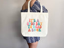 It's Good Day to Read Tote Bag, Book Lovers Tote, Gift for Book Lover, Gift For Bookworms, Gift For Teachers, Readers' Tote, Library Tote