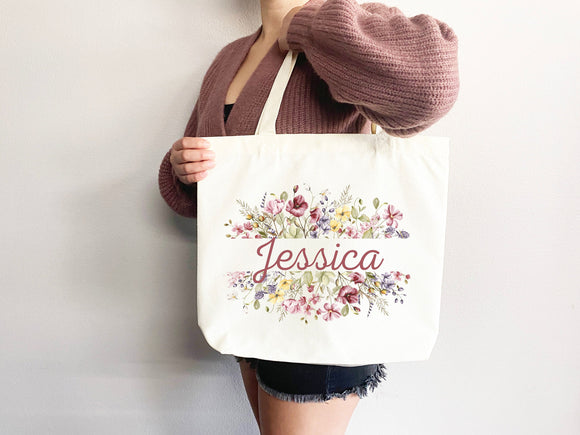 Personalized Tote Bag Bachelorette Gift Bridal Shower Bridal Party Bag Wedding Tote Bag Bridesmaid Gift Personalized Canvas Bag Gift for Mom