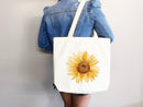 Sunflower Tote Bag flower tote bag canvas tote bag eco friendly bag aesthetic tote butterfly bag floral tote bag gift plant lover flower bag