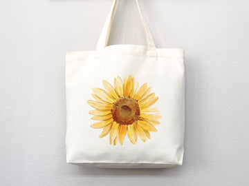 Sunflower Tote Bag flower tote bag canvas tote bag eco friendly bag aesthetic tote butterfly bag floral tote bag gift plant lover flower bag