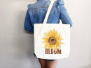 Sunflower Tote Bag flower tote bag canvas tote bag eco friendly bag aesthetic tote butterfly bag floral tote bag gift plant lover flower bag