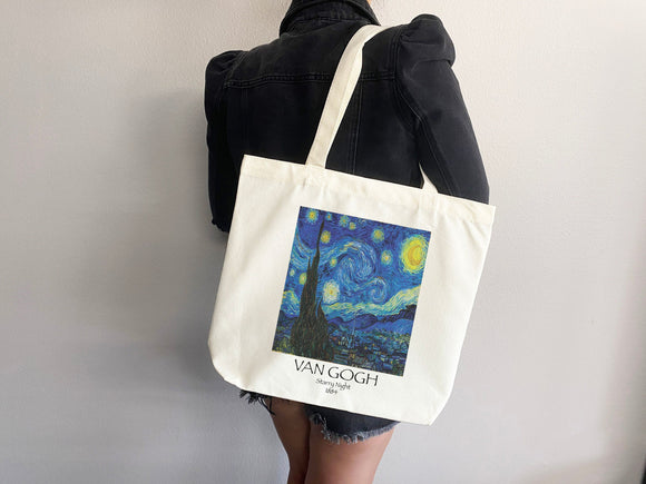 Van Gogh Tote Bag, Artsy Tote Bag, Art Tote Bag, Van Gogh Bag, Aesthetic Bag, Shoulder Bag,Van Gogh Tote,Van Gogh Gift,Van Gogh Starry Night