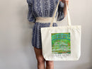 Monet Tote Bag, Artsy Tote Bag, Art Tote Bag, Artsy Tote, Art Bag, Monet Bag, Aesthetic Bag, Monet Tote,Monet Gift,Monet Japanese Footbridge