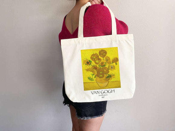 Van Gogh Tote Bag, Artsy Tote Bag, Art Tote Bag, Van Gogh Bag, Aesthetic Bag, Shoulder Bag, Van Gogh Tote, Van Gogh Gift,Van Gogh Sunflowers