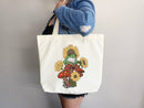 Mushroom Tote bag, Frog Lover, cottagecore bag,canvas tote bag,aesthetic tote,mushroom gift,cute tote bag,nature lover gift, frog lover gift
