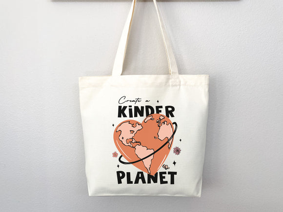 Eco friendly bag, Kinder Planet Bag, reusable bag, thank you bag, Grocery bag,grocery tote,aesthetic tote bag,everyday bag, school tote bag