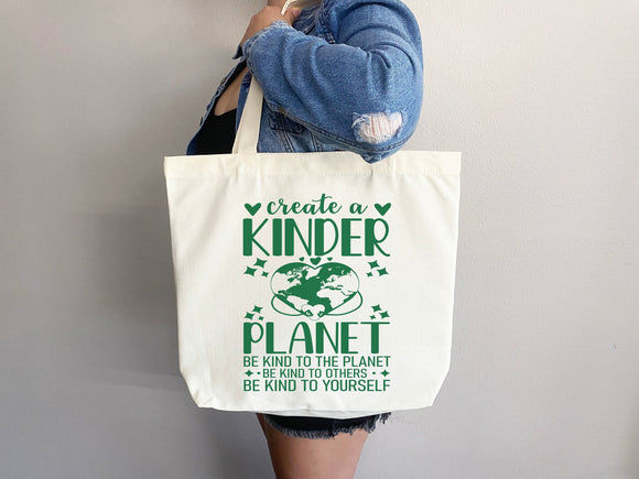 Eco friendly bag, Kinder Planet Bag, reusable bag, thank you bag, Grocery bag,grocery tote,aesthetic tote bag,everyday bag, school tote bag