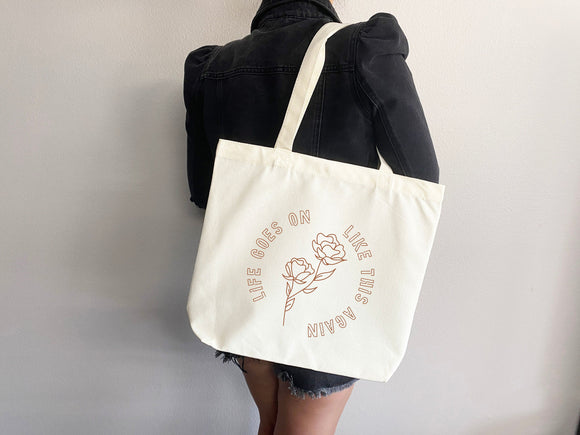 KPop Tote Bag, Kpop Merch, Kpop tote, Kpop bag, Kpop tote bag, Life goes on tote,Bangtan,kpop bag,life goes on,Rm,Jimin,Jungkook,J-hope,Suga