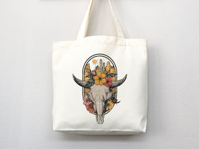 Cowskull Tote Bag — Western Gift (008)