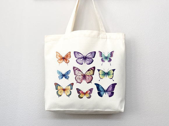 Butterfly Tote Bag, Butterfly Bag, tote bag canvas,eco friendly bag,aesthetic tote,reusable bag,cottagecore bag,butterfly gift,cute tote bag