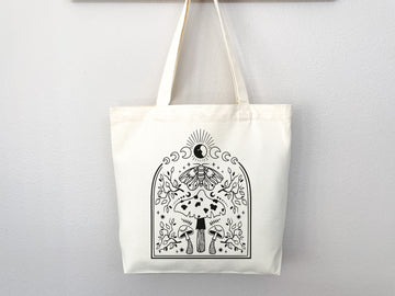 Celestial Canvas Tote Bag Moon Lover Star Gift Everyday Tote Eco Friendly Bag Aesthetic Tote Shopper Bag Reusable Grocery Bag Cute Tote Bag