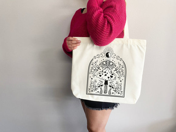 Celestial Canvas Tote Bag Moon Lover Star Gift Everyday Tote Eco Friendly Bag Aesthetic Tote Shopper Bag Reusable Grocery Bag Cute Tote Bag