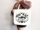 Celestial Canvas Tote Bag Moon Lover Star Gift Everyday Tote Eco Friendly Bag Aesthetic Tote Shopper Bag Reusable Grocery Bag Cute Tote Bag