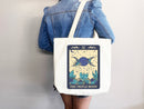 Celestial Canvas Tote Bag Moon Lover Star Gift Everyday Tote Eco Friendly Bag Aesthetic Tote Shopper Bag Reusable Grocery Bag Cute Tote Bag