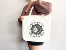 Celestial Canvas Tote Bag Sun Lover Star Gift Everyday Tote Eco Friendly Bag Aesthetic Tote Shopper Bag Reusable Grocery Bag Cute Tote Bag
