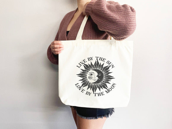 Celestial Canvas Tote Bag Sun Lover Star Gift Everyday Tote Eco Friendly Bag Aesthetic Tote Shopper Bag Reusable Grocery Bag Cute Tote Bag
