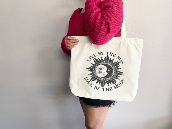 Celestial Canvas Tote Bag Sun Lover Star Gift Everyday Tote Eco Friendly Bag Aesthetic Tote Shopper Bag Reusable Grocery Bag Cute Tote Bag