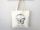Celestial Canvas Tote Butterfly Bag Moon Lover Star Gift Everyday Tote Eco Friendly Bag Aesthetic Tote Shopper Bag Reusable Grocery Cute Bag
