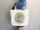 Funny Canvas Tote Gift for Gardener Flower Tote Bag Everyday Tote Eco Friendly Bag Aesthetic Bag Shopper Bag Reusable Grocery Bag Cute Tote