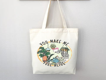 Funny Canvas Tote Bag Gift for Gardener Tote Bag Everyday Tote Eco Friendly Bag Aesthetic Bag Shopper Bag Reusable Grocery Bag Cute Tote Bag