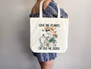 Funny Canvas Tote Gift for Gardener Flower Tote Bag Everyday Tote Eco Friendly Bag Aesthetic Bag Shopper Bag Reusable Grocery Bag Cute Tote