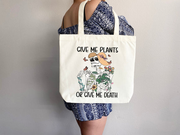 Funny Canvas Tote Gift for Gardener Flower Tote Bag Everyday Tote Eco Friendly Bag Aesthetic Bag Shopper Bag Reusable Grocery Bag Cute Tote
