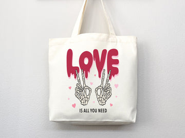 Love Bag Funny Canvas Tote Self Love Tote Bag Valentine Bag Everyday Tote Eco Friendly Bag Aesthetic Bag Shopper Bag Reusable Grocery Bag