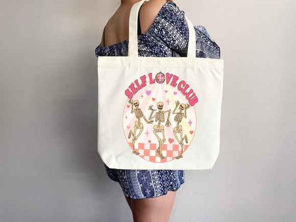 Love Bag Funny Canvas Tote Self Love Tote Bag Valentine Bag Everyday Tote Eco Friendly Bag Aesthetic Bag Shopper Bag Reusable Grocery Bag