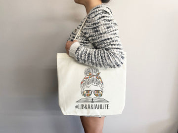 Book Lovers Tote Bag, Book Lovers Tote, Gift for Book Lover, Gift For Bookworms, Gift For Teachers,Readers' Tote,Library Tote,Librarian Gift