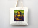 Mona Lisa Tote Bag, Artsy Tote Bag, Art Tote Bag, Van Gogh Bag,Everyday Bag, Shoulder Bag,Canvas Tote,Canvas Bag,Cute Tote Bag,Van Gogh Gift