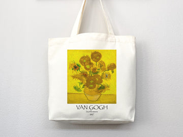 Van Gogh Tote Bag, Artsy Tote Bag, Art Tote Bag, Van Gogh Bag, Aesthetic Bag, Shoulder Bag, Van Gogh Tote, Van Gogh Gift,Van Gogh Sunflowers