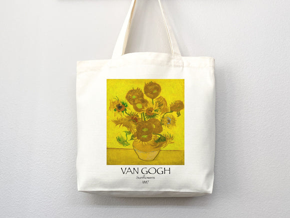 Van Gogh Tote Bag, Artsy Tote Bag, Art Tote Bag, Van Gogh Bag, Aesthetic Bag, Shoulder Bag, Van Gogh Tote, Van Gogh Gift,Van Gogh Sunflowers