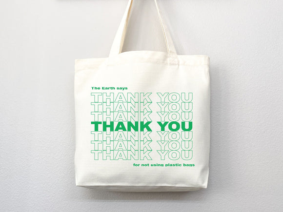 Eco friendly bag, Thank you tote, reusable bag, thank you bag, Grocery bag,grocery tote,have a nice day bag,aesthetic tote bag,everyday bag